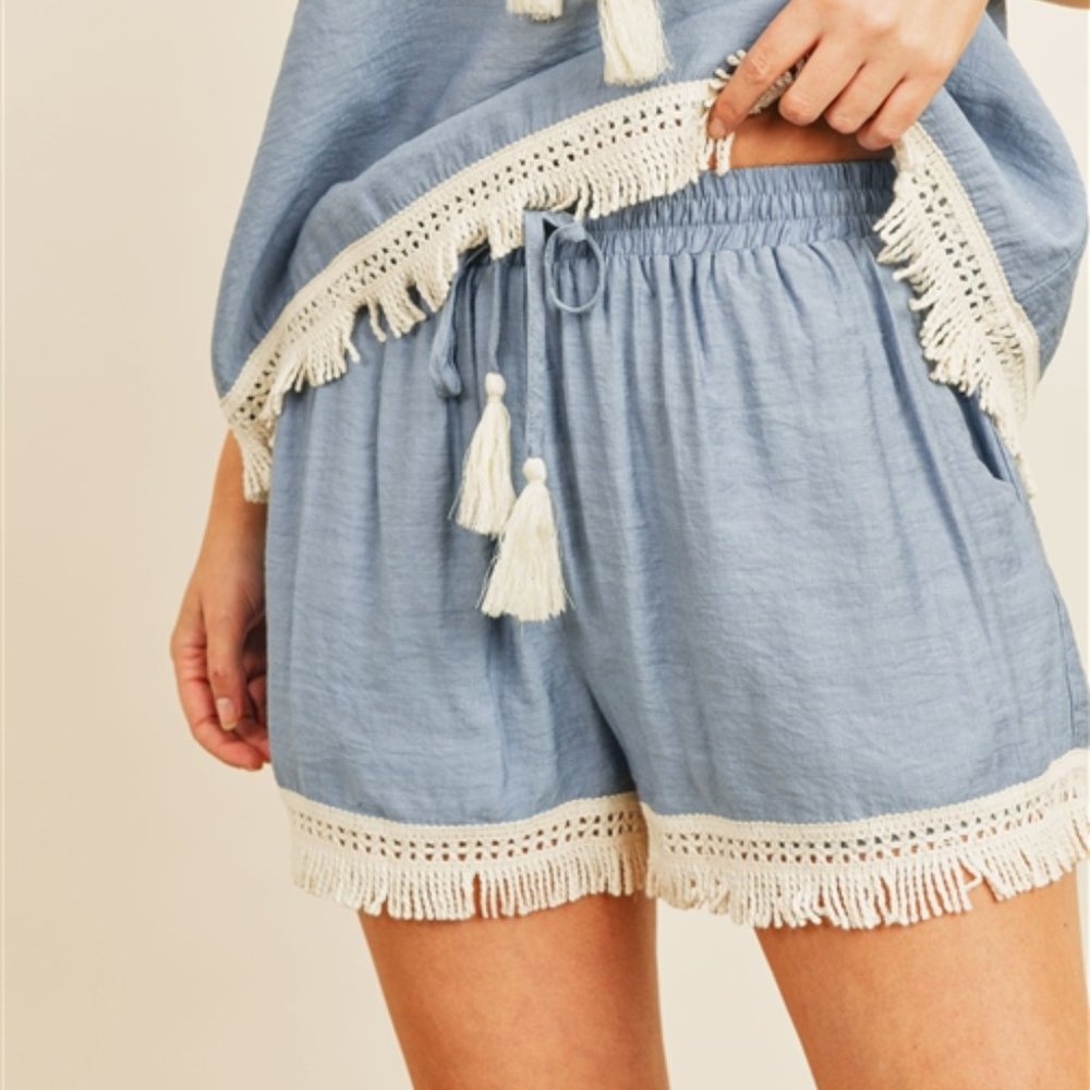 BLUE TOP & SHORT SET - Picture 3 of 13